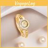 Gedi Vintage Elegante Goldene Damen-Quarzuhr Mit 30m Wasserdicht Für Modefans