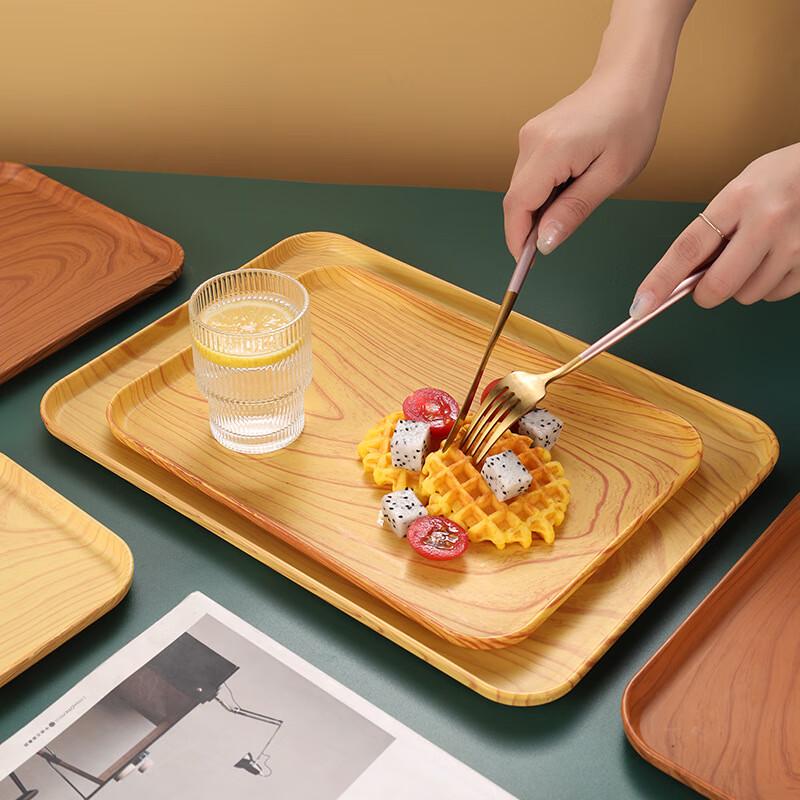 Imitation Wood Grain Serving Tray