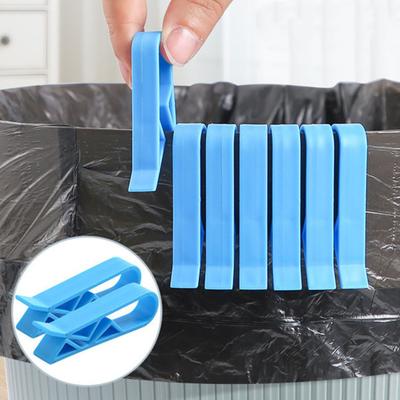20 st papperskorgsklämmor Plast soppåse Fixeringsverktyg Lätt kompakt, släta kanter Lätt att