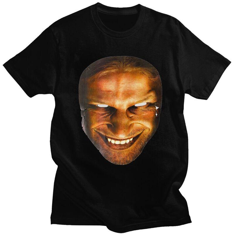 

Custom Aphex Twin T Shirt Men Short-Sleeve T-shirt Casual Tee Tops Pure Cotton Oversized Tshirt Gift - Men s Summer Cotton Gr... S