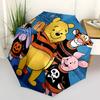 Halloween, Winnie the Pooh Automatic Opening and Closing Umbrella, Compact Travel Umbrella, Lightweight and Portable, Suitable for Beach Com