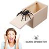 Wooden Prank Trick Practical Joke Home Office Scare Toy Box Gag Spider Mouse Kids Funny Gift