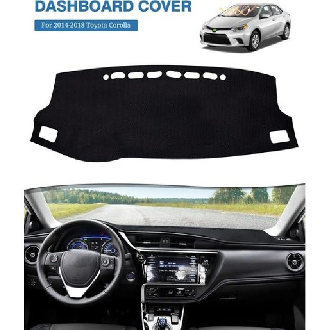 Anti-Glare For 2014-2018 Toyota Corolla Car Dashboard Cover Pad Dash Mat Black