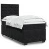 VidaXL Bed Slat Base with Mattress Black 90x190 Cm Velvet, Bed, Platform Bed, Panel Bed, Furniture of 3293100