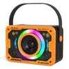 Transparent Mecha Rgb Light Bluetooth Speaker, All-In-One Portable Speaker With Disco Lights, Supports Aux/Usb/Tf For Home Party