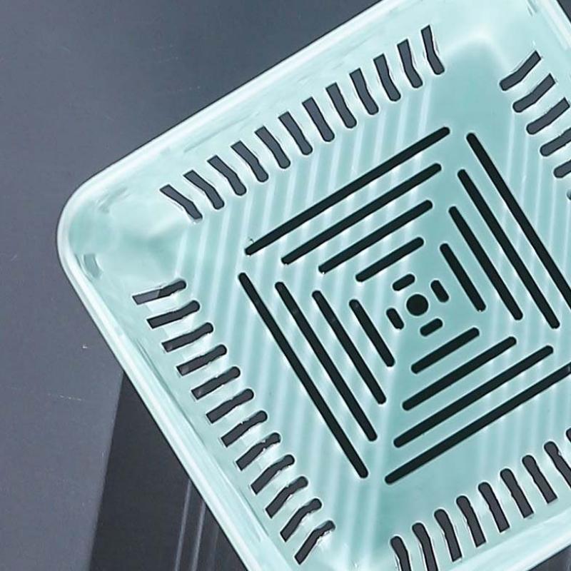 3 Stück Kühlschrank Plastik Lebensmittelaufbewahrungsbehälter Küche Obst Gemüse Zwiebel Ingwer Knoblauch Abtropfboxen Klar Versiegelt Organizer