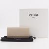 Celine Large Flap Wallet Purse Beige Calfskin Women Used