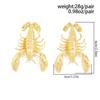 SHIXIN Exaggerated Lobster Drop Earrings for Women Punk Exquisite Ocean-Style Gold Color Metal Piercing Ear Party Jewelry Gift