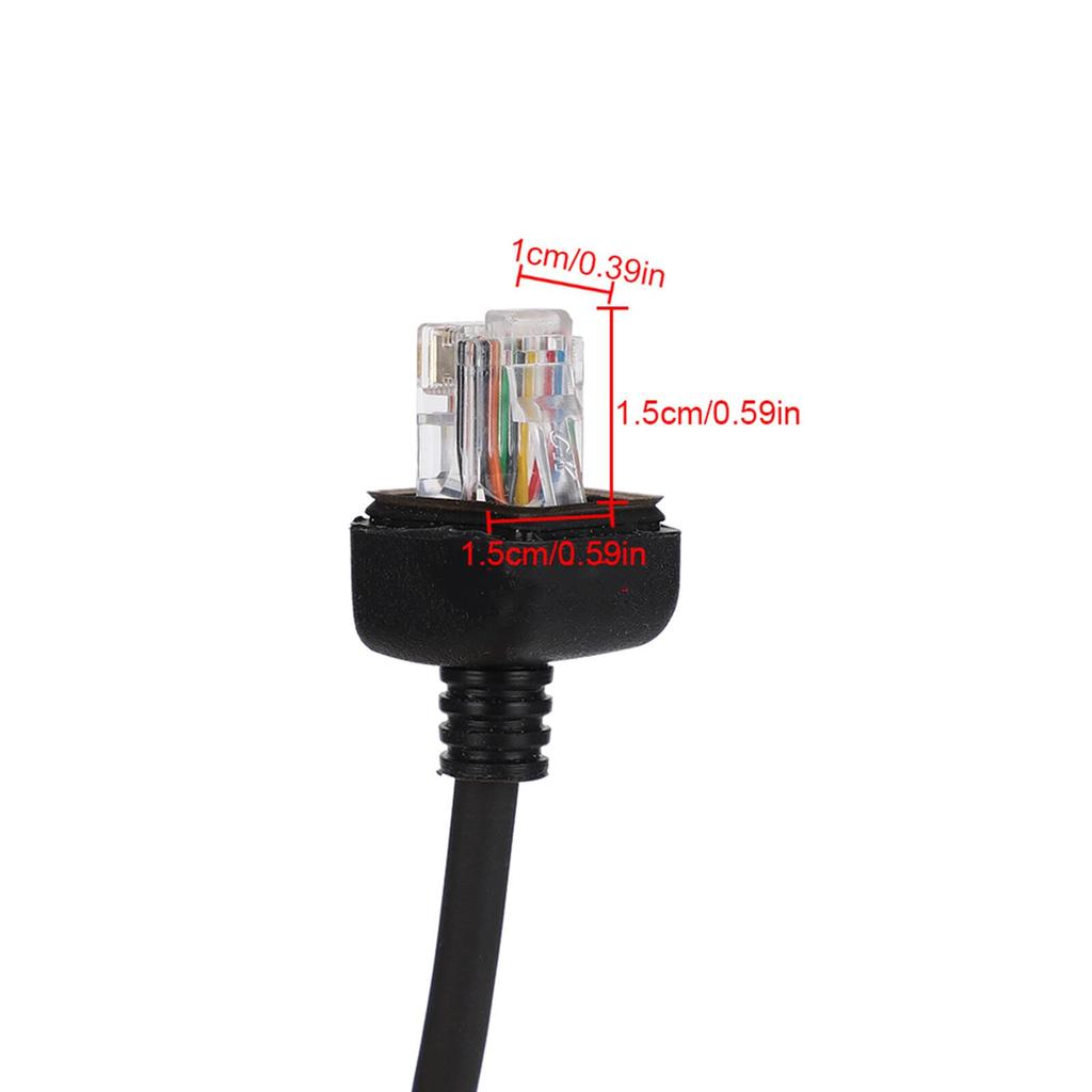 Replacement DIY Handheld Microphone Extension Cable for ICOM Radio Microphone 8-Pin HM-152 Walkie-Talkie