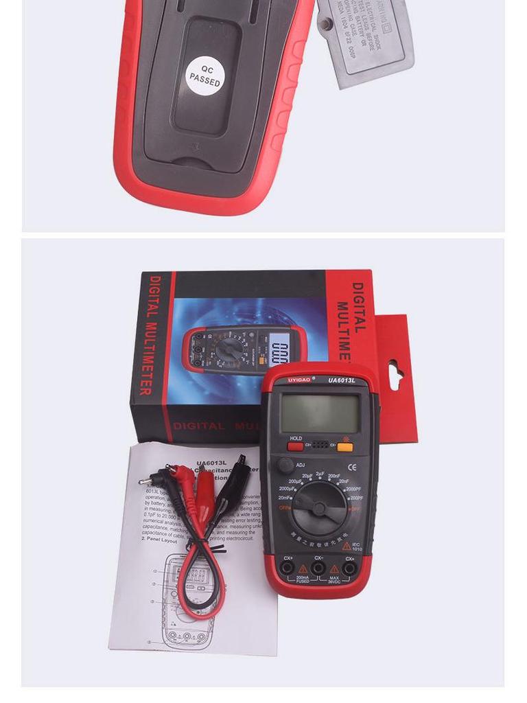 Digital Multimeter UA6013L: High Precision with Capacitance, Inductance, Backlight Display