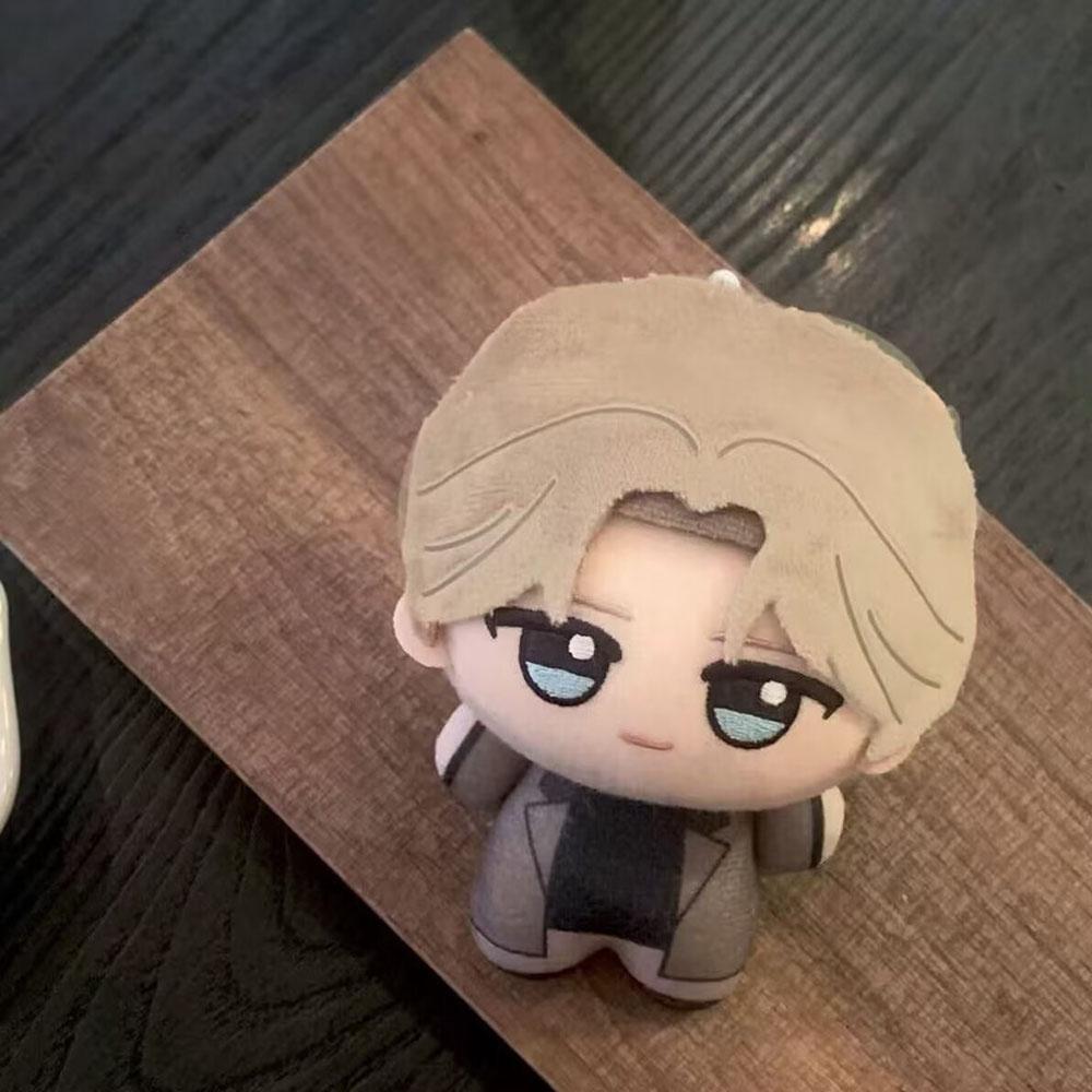 Monster Anime Johan Liebert Plush Doll Keychain 10cm Stuffed Toy Pendant Collectible Decoration Fan Gift for Birthday Holiday