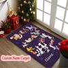 1pc Custom Name Printed Area Carpet, Magical Mickey Starry Adventure Rug, Home Sofa Chair Mat For Christmas and Halloween Décor