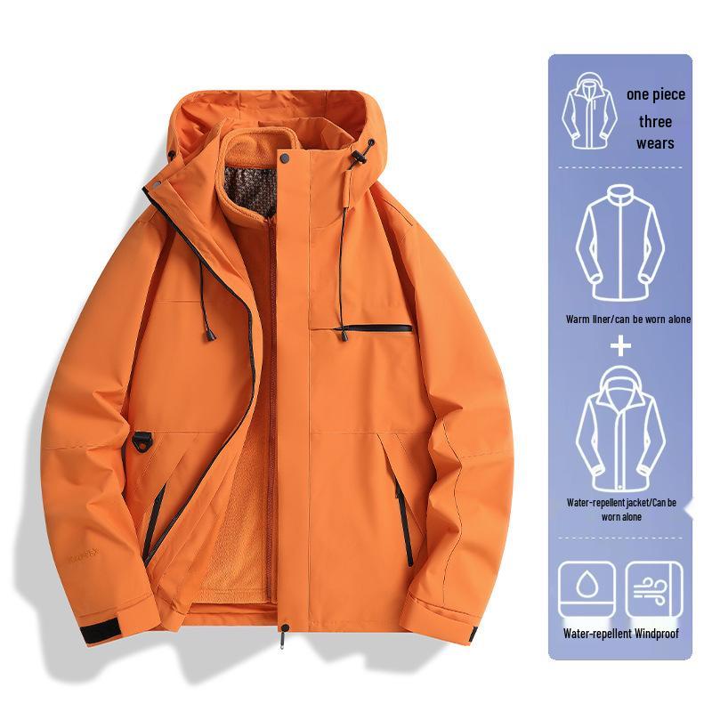 

Unisex 3-in-1 Waterproof Fleece-Lined Winter Jacket X-Small