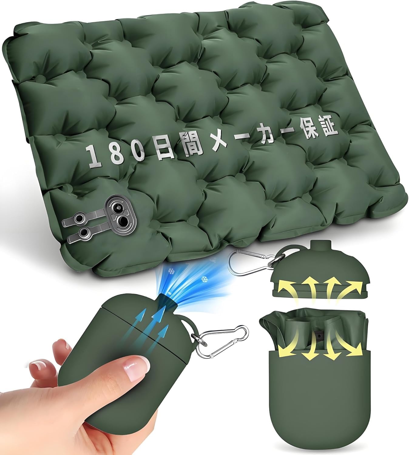 

Складной коврик Надувная подушка LOLYYDENS Подушка для сиденья 42 x 31 см 5 Коврик для кемпинга Уличная подушка Лист для отдыха Воздух Идеально для горы Вишня в цвету Спорт и