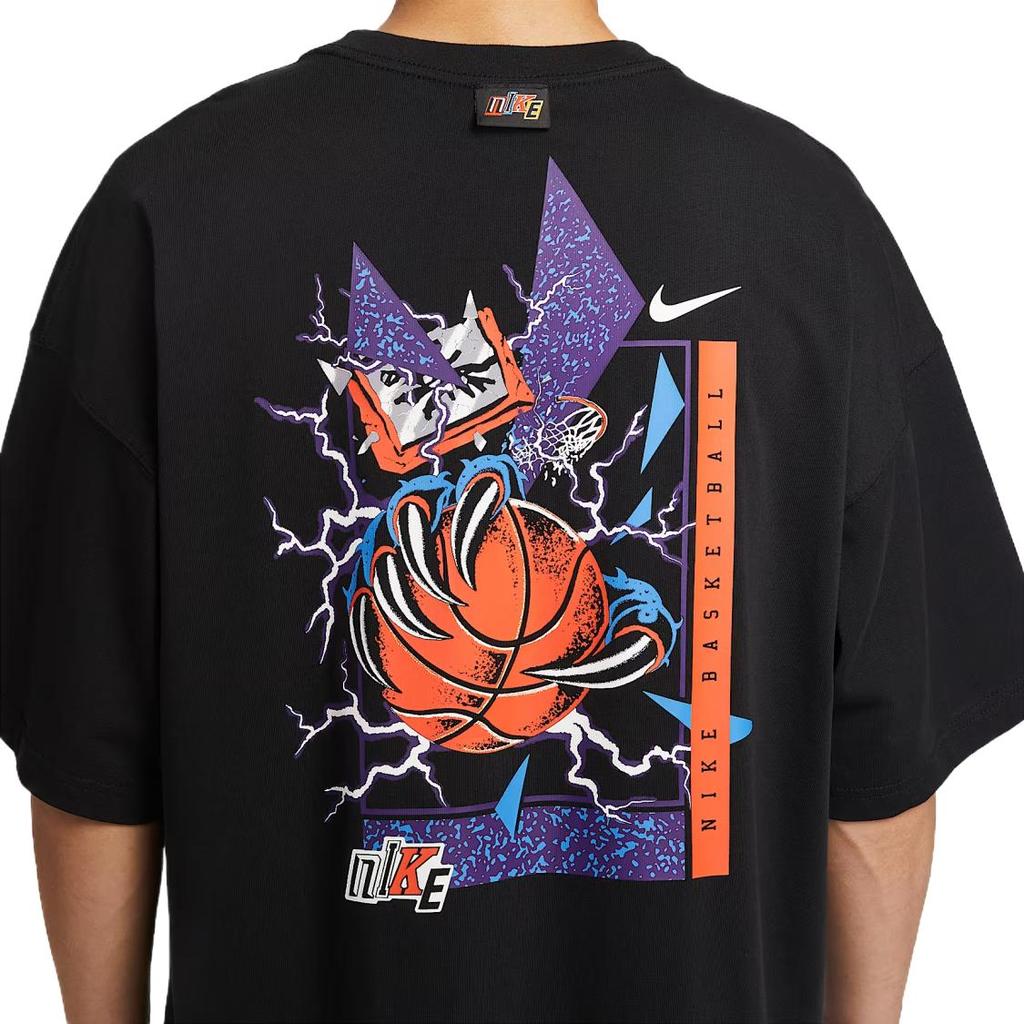 Nike Classic Comfortable Men's Short Sleeve T-Shirt with Back Logo Print Black IH9269-010