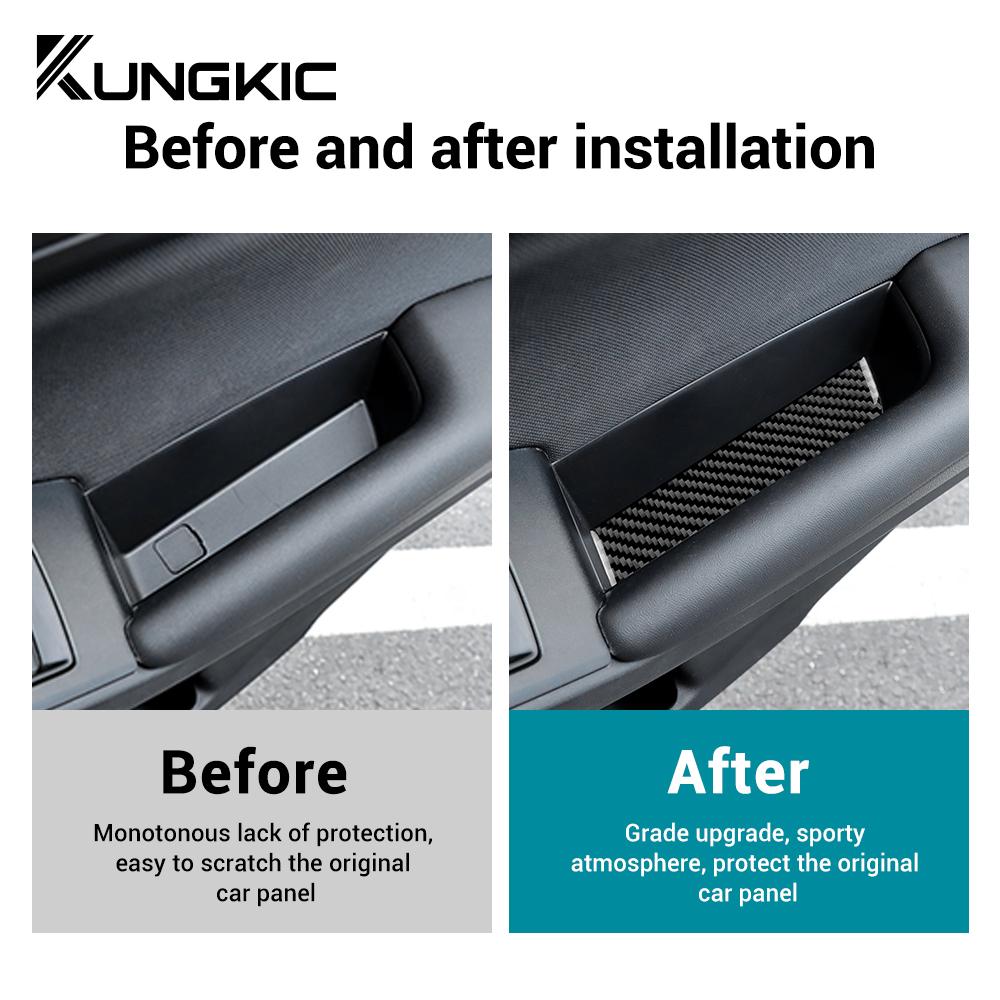 Real Soft Carbon Fiber Sticker For Subaru WRX/WRX STI 2025 2025 2025 Door Armrest Inner Groove Decor Trim Interior Accessories