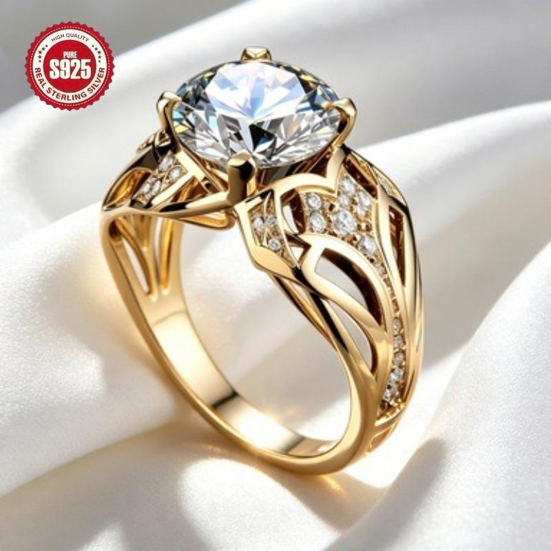 925Sterling Silver Women's Fashion Ring Elegant Fashion Party Jewelry Daily Wear Ring
