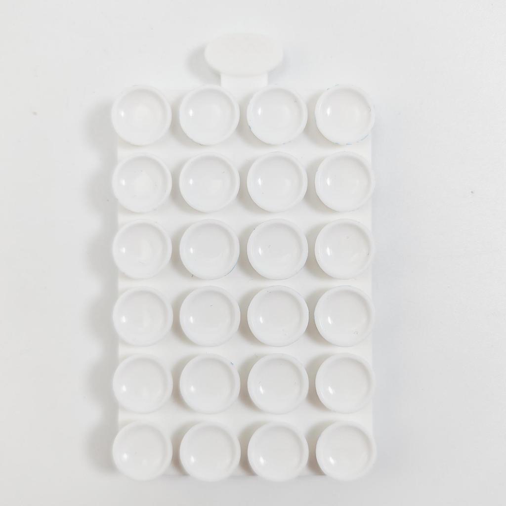 24-Piece Double-Sided Thick Silicone Suction Cups for Phone/Tablet Car Mount