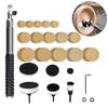 Wood Lathe Bowl Sander Kit Adjustable Dual Bearing Head Hardwood Handle and 75pcs Sanding Discs 60 80 120 220 320