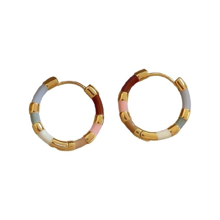 

Multiple Tone Enameled Ear Cuffs Featherlight Designs Sturdy Metal Jewelry For Face Framing 1