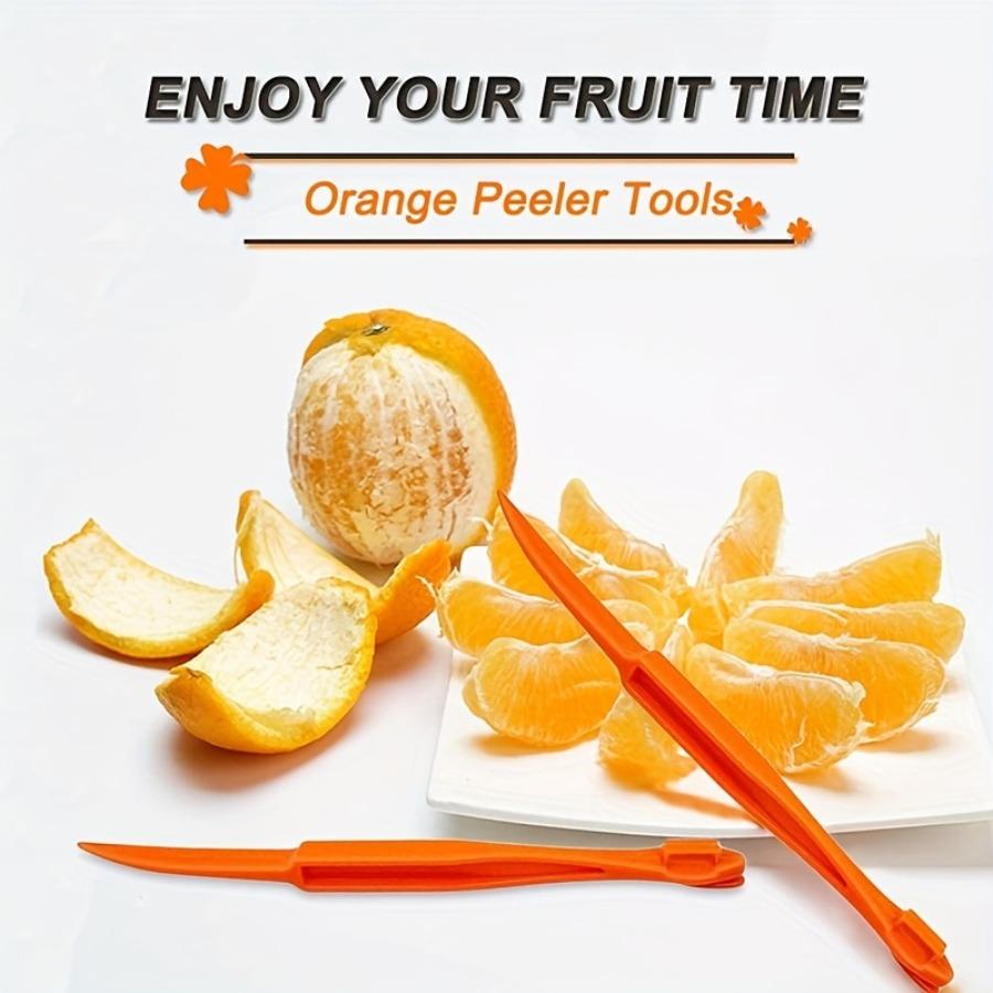 Orange Peeler Set, Plastic Peeler, Orange Slicer, Peeler, Multifunctional Fruit Peeler, Easy Peeler, Peeling Grapefruit, Pomegranate, Orange