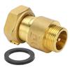 Telescopic Swing Brass Check Valve Way for Water Meter Systems Easy Install Threaded Connector DN15 DN20 DN25 Sizes