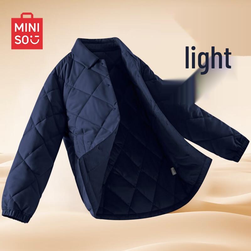 MINISO Унисекс легкая стеганая куртка с воротником M