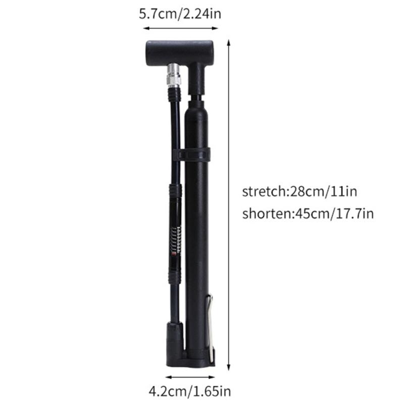 Light Weight Durability Bike Pumps With Ergonomic Portables Small Bike Pumps for Quick Inflation and Easy Operations
