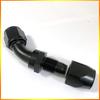 2PCS Swivel Hose End Fitting AN4AN6AN8AN10AN12 Fittings Adapter 0°/45°/90°180°  Aluminum Oil Fuel Line Reusable Universal  Black