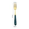 Stainless Steel 24-Piece Cutlery Set: Western Style Steak Knife, Fork, Spoon with Imitation Ceramic Handle In Gift Box.