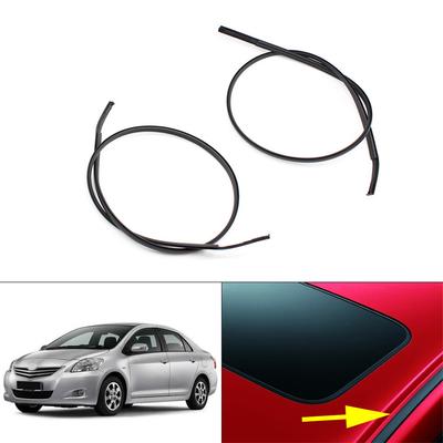 2PCS Left & Right Side Roof Drip Molding Strips for Toyota Yaris Hatchback 2007-2011 7555152130