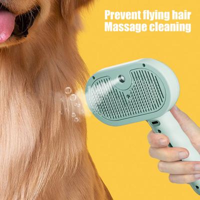 Spazzola a Vapore per Animali Domestici Pettine Autopulente per Toelettatura Animali Domestici con Spruzzo d'Acqua Ricaricabile Spazzola Massaggiante a Vapore per la Rimozione del Pelo di Gatti Cani