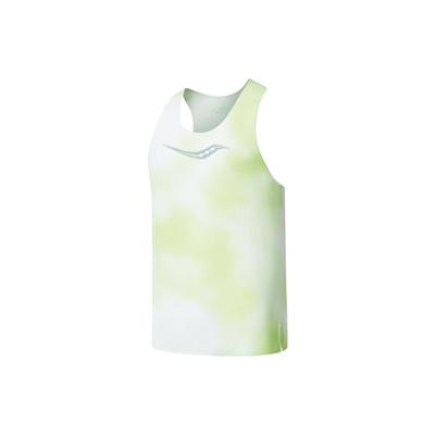Logo Letter Print Breathable Knitted Top Women Tops Light-Green Yellow SC2230110A-PR12