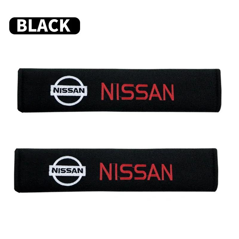 Fashion Car styling Car Seat Belt Covers Cotton Shoulder Pads For Nissan Qashqai X J10 J11 Trail Tiida Juke Teana Pulsar Altima