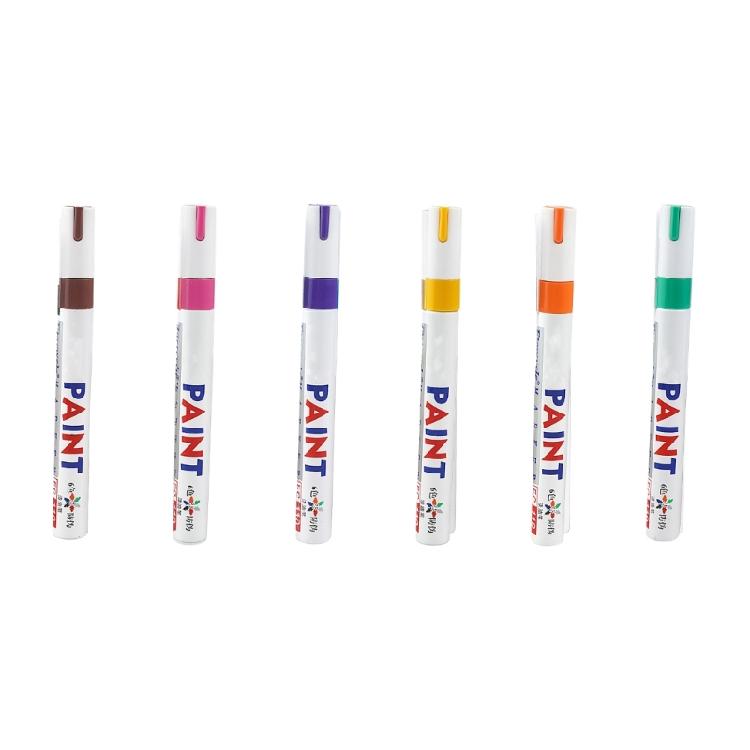 12 Pcs Permanent Markers Oil Based Paint Pen White Paint Marker Gold Marker Pen Quick-Drying Glass Pen