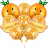 10 Stück Orange Frucht Folienballons Party Dekoration Geburtstag Orange Motto Party Hochzeit Verlobung Jahrestag Abschlussfeier