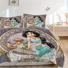 3pcs Beautiful Princess Jasmine Printed Quilt Set - Soft and Comfortable Quilt Cover for Bedroom, Guest Room and Dormitory Decorative Bedding Set