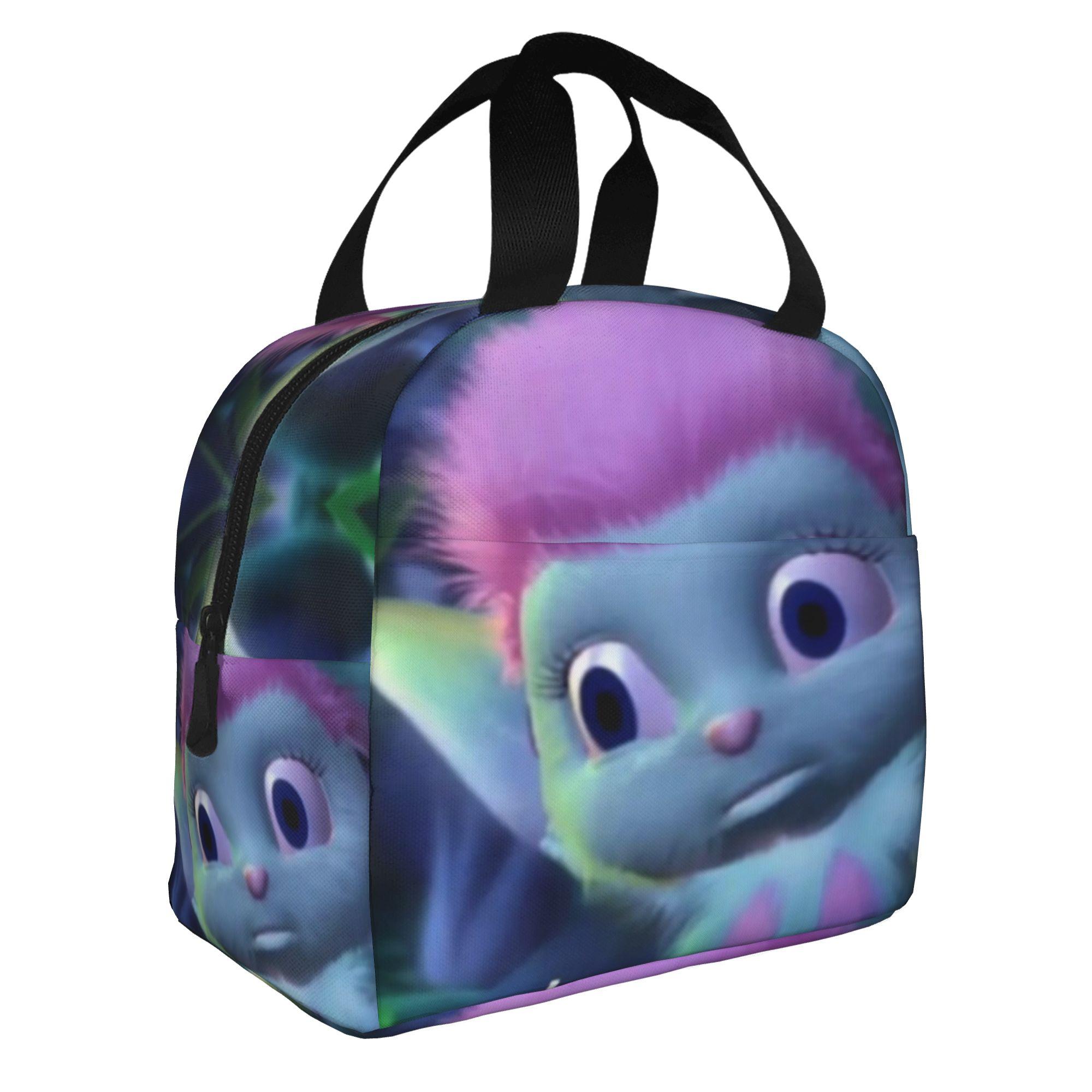 Oo Yeah Bibble Meme Red Flames Lunch Bag Women Fantasy Cooler Warm Insulated Lunch Boxes for School One Size