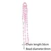 New Fashion Handmade Round Glass Bead Catholic Rosary Quality Bead Cross Necklace Beads Cross Religious Pendants Necklace