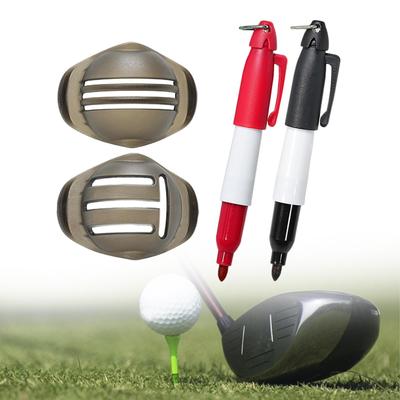 2x Golf Ball Marker Set,Golf Alignment Tool Supplies,Putting Lines Marking Tool,Golf