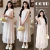 2026 Summer Fresh Korean Style Striped Sleeveless Maternity Dress
