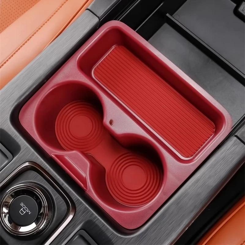 For GWM Haval H9 2024 + Car Style Center Console Armrest Storage Box Water Cup Holder Organizer Container Tray Cover Accessories