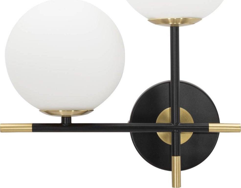 Witek-Home DARKY DOUBLE Wall Lamp E14 40W Black and Gold