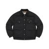 Supreme x Schott Canvas Down Trucker Jacket 'Orange Olive Green' Men's SUP-FW22-787