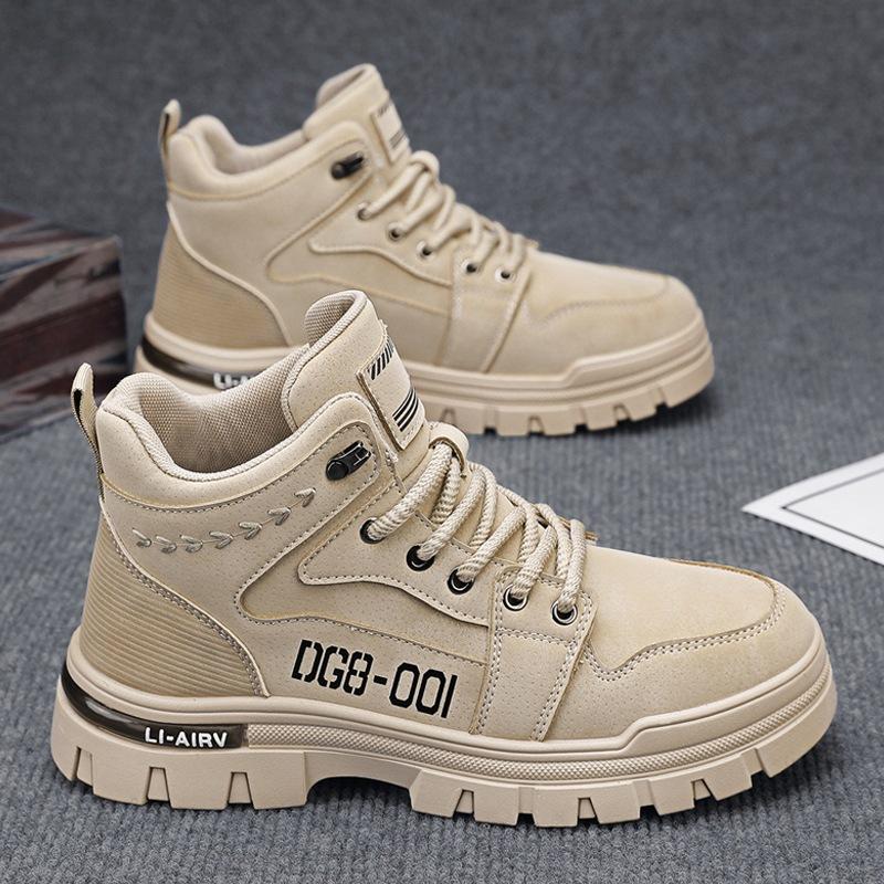 

Ботинки Мартин на высокой платформе в британском стиле, мужские, рабочие ботинки-локомотивы, осень-зима 2024, мужская обувь, обувь на платформе, увеличивающая рост, мужская 44