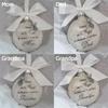 Home Decoration Angel In Heaven Xmas Family Pendant Feather Ball Hanging Ornament Memorial Ornament