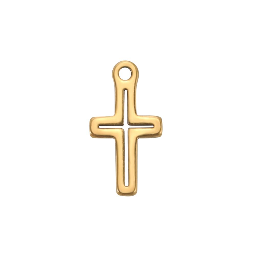 5pcs Tiny Crosses Stars Hearts Charms For Jewelry Make Stainless Steel DIY Bracelet Earring Necklace Pendant Accessory