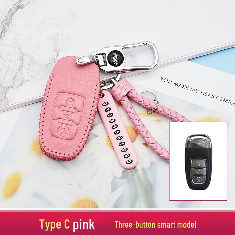 2020 Model Enhanced Car Key Case and Keychain