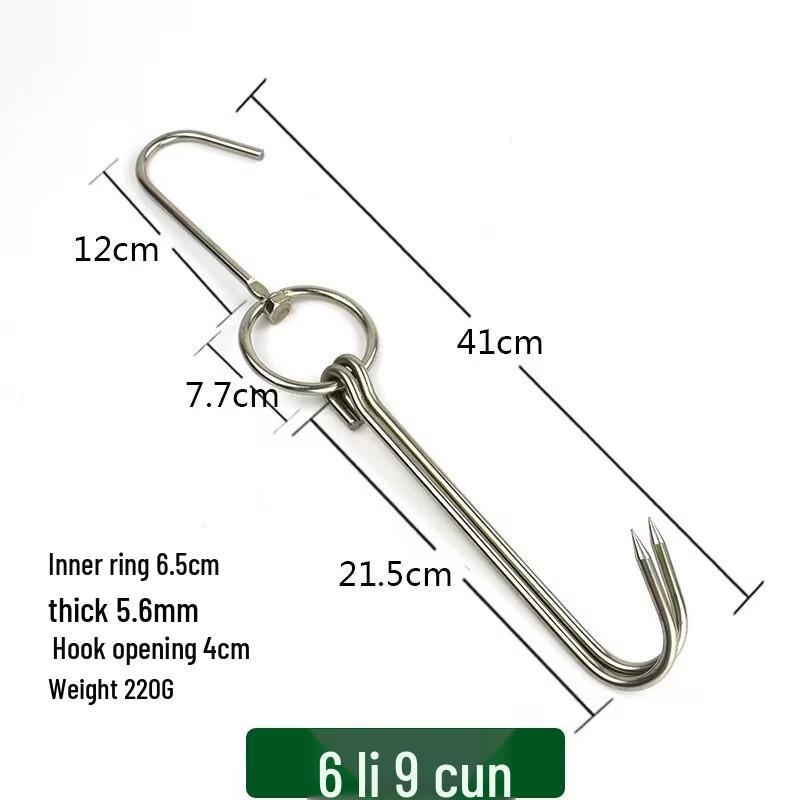 ZISIZ Heavy-Duty Roast Meat Hanging Hooks Set