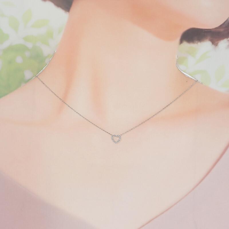 TIFFANY&Co.  33474563 Necklace K18 white gold/diamond Women